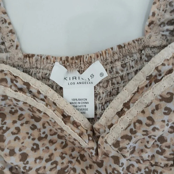 2 PEICE SET leopard print size small crop top & skirt - Picture 3 of 6